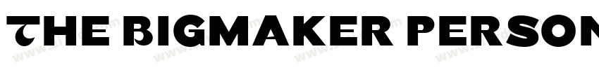 The Bigmaker persona字体转换